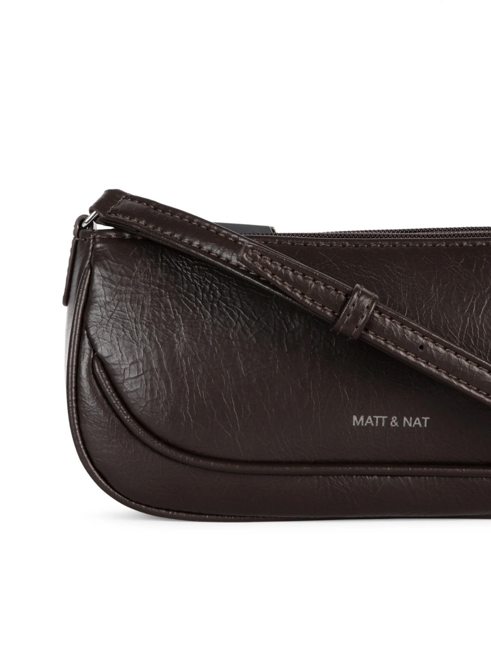 Matt & Nat Chocolate Brown Vegan Leather Crossbody